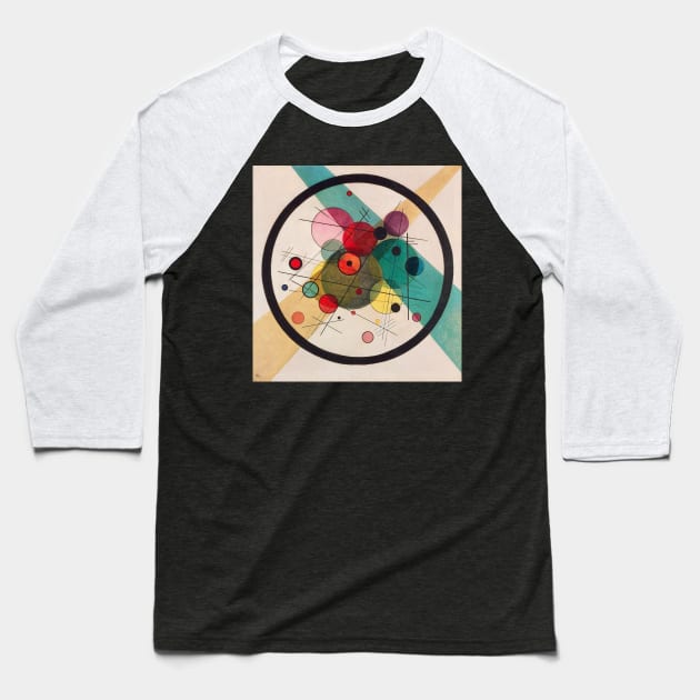 Wassily Kandinsky Abstract Art Baseball T-Shirt by KOTFILMS